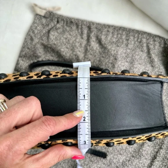 Loeffler Randall Junior Work Tote in Cheetah/Black NWT - Picture 13 of 16